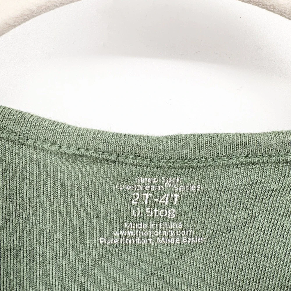 PurComfy Toddler Forest Green Bamboo Silky Soft Dreamy Sleep Sack 2T-4T 0.5 TOG